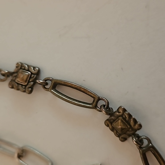 2 Bracelets, 1 is Silvertone & 1 is Bronzetone. Both are 6" w/ 1" Ext. - Picture 6 of 8